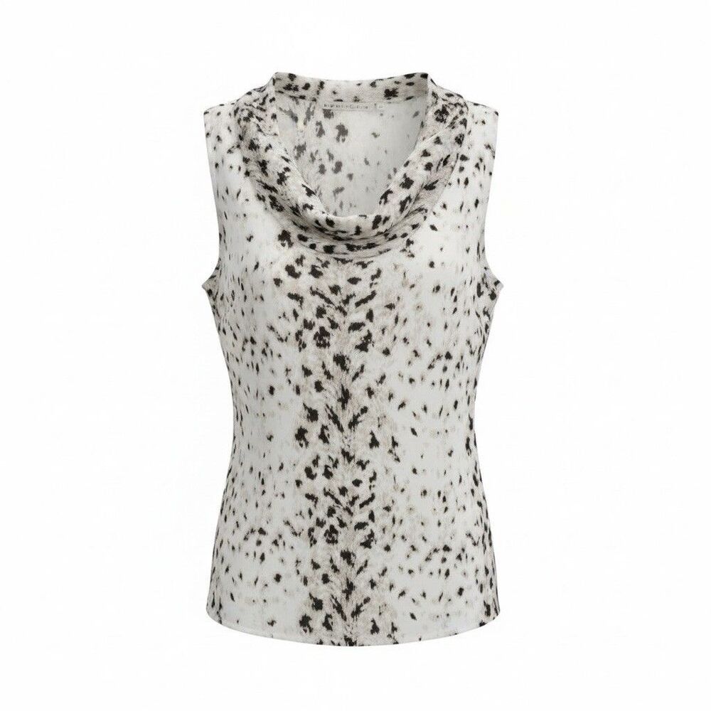 Violet&Claire Snow Leopard Print Blouse Large